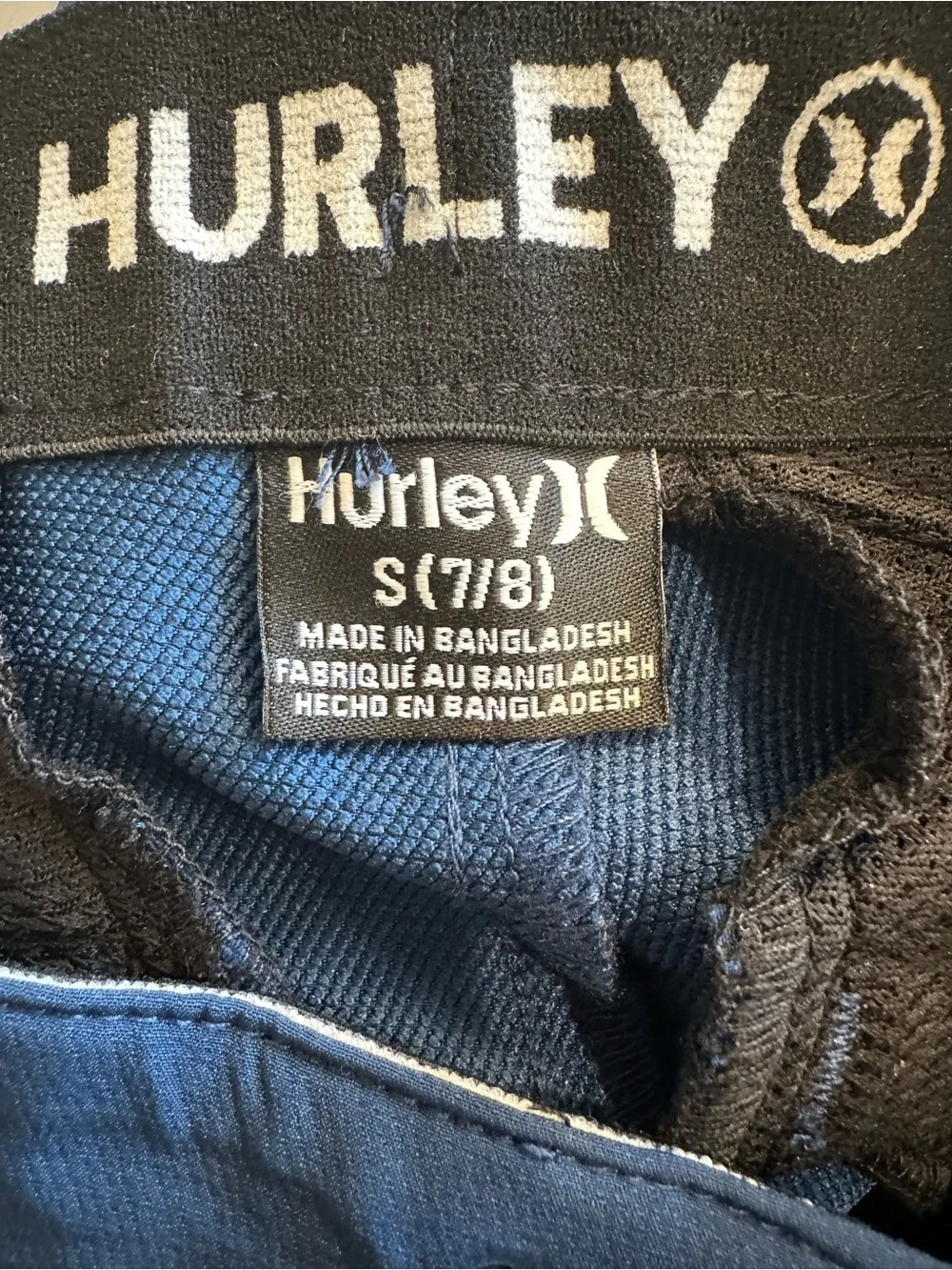 NWT Hurley Youth Performance Chino Pants Size S 7/8 Navy Boys Stretch Dress Pant